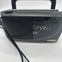 Magnavox AE2145 Portable AM FM TV Weather Radio Black . Tested And Working.