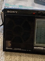SONY ICF-7700 RADIO 15 BANDS FM/LW/MW/SW PLL SYNTHESIZED RECEIVER PARTS REPAIR