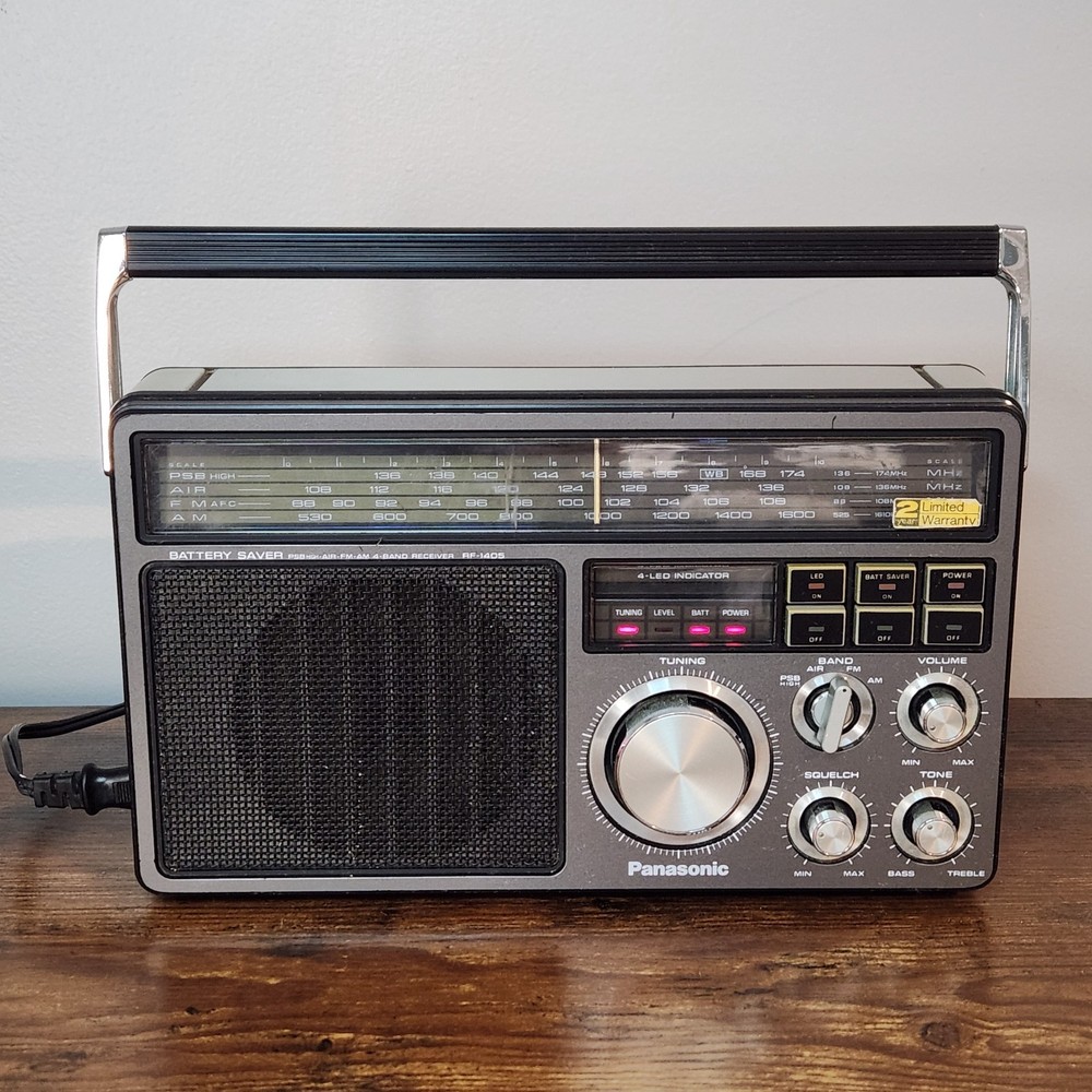 Panasonic RF‑1405 4‑Band AM/FM Airband PSB Portable Radio