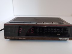 Vintage Panasonic RC-6060 Digital Clock Radio AM FM Woodgrain Tested Works