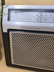 Vintage Sony AM/FM Radio 2 Band Receiver Model TFM-7720W Tested Working Cond.