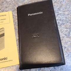 Vintage Panasonic Radio RF-032 AM FM 2 Band Receiver Case WORKS Box Paperwork C7
