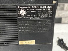 Panasonic RQ-542AS AM/FM Cassette Radio w AC Cord Working **READ***
