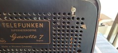 Vintage Telefunken Gavotte 7 Radio West Germany Untested