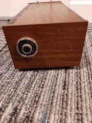 vintage Solar brand AM/FM digital flip clock radio, specifically Model DT-100