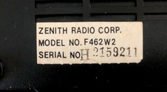 Vintage 1970&rsquo;s Zenith Model F462W2 Flip Clock AM/FM Radio Alarm Rare Model