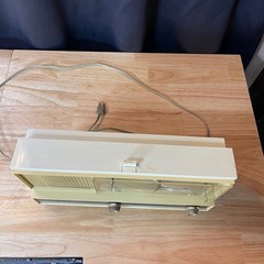 Vintage Sears Silvertone 4044 Ivory AM Clock Radio 1960s MCM Works