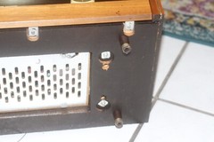 Vintage Working Table Top Stereo w/ tuning eye Philips B5X43A Made in Holland