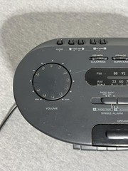 Vintage Sony Dream Machine ICF-CS850 Clock Radio Cassette Player FM AM Dual Alar