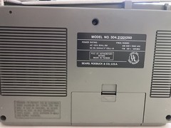 Sears Roebuck & Co, USA model 304.21201250 radio/tape Works
