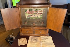 Vintage Guild Spice Chest Radio 484 Wooden Cabinet Original Paperwork UNTESTED