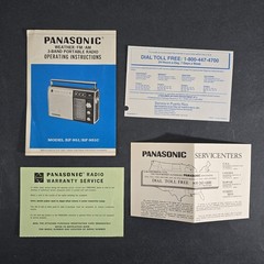 Booklet Directions ONLY Vintage Panasonic Portable AM/FM Radio RF-951 RF-951C