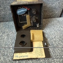 Vtg MCM Realistic Radio Shack Weather Radio Cube 12-181A Faux Walnut PARTS Read.