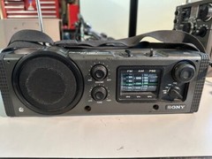 Sony ICF-6000W Vintage PSB/FM/AM Radio 3 Band Receiver – Portable Radio – Works!