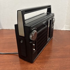 Sony TFM 7150W AM/FM Radio Transistor Black Vintage ***Works