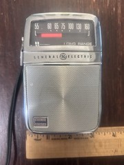 VTG Long Range Solid State AM Radio GE Ex.Work Cond P27106 Pocket Radio 4.5”High