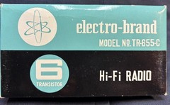 Vintage ELECTRO BRAND I Portable AM Radio TR-655-C 6 Transistor