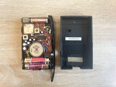 HITACHI AM Portable Radio TH-550 Blue Operation confirmed Body Only Used Japan