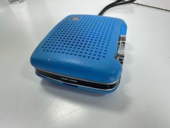 Vintage Kmart AIE-641 Atom Pocket Transistor Radio Blue AM Hong Kong- FOR PARTS