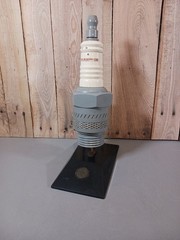 Vintage Champion Spark Plug Radio Display UNTESTED Made In Japan