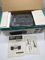 NOB Vintage Zenith ZG320M AM/FM Stereo Clock Radio Cassette Recorder Dual Alarm