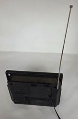 GE AM FM Portable Radio 7-2850B Two-Way Power Handle Tuner Sticker Vintage