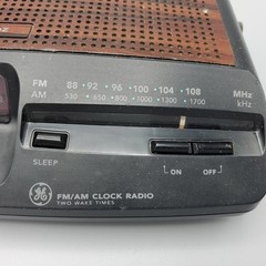 Vtg GE 7-4621A Digital AM/FM Clock Radio Tested & Working 2 Alarms Retro 80s