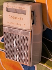 CORONET Transistor 6 – AM Transistor Radio – UNTESTED