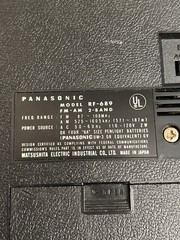 Classic Panasonic Model RF-689 Portable AM/FM 2 Band Radio Tested Working Clean!
