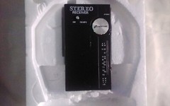 Vintage Sheritone Model GR-4744 Pocket AM FM Stereo Radio W/Headphones