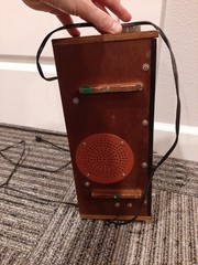 vintage Solar brand AM/FM digital flip clock radio, specifically Model DT-100