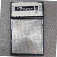 Vintage Broadmoor AM Transistor Radio Portable Pocket Hong Kong Untested