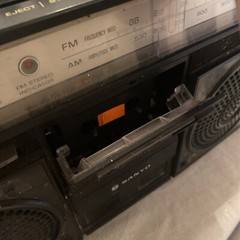 SANYO M-9920 Stereo Vintage AM/FM Radio Cassette Recorder Boombox -Untested-