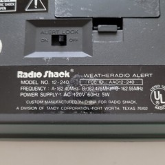 Vintage Realistic Weatheradio Alert Model 12-140 Works Radio Shack Weather Radio