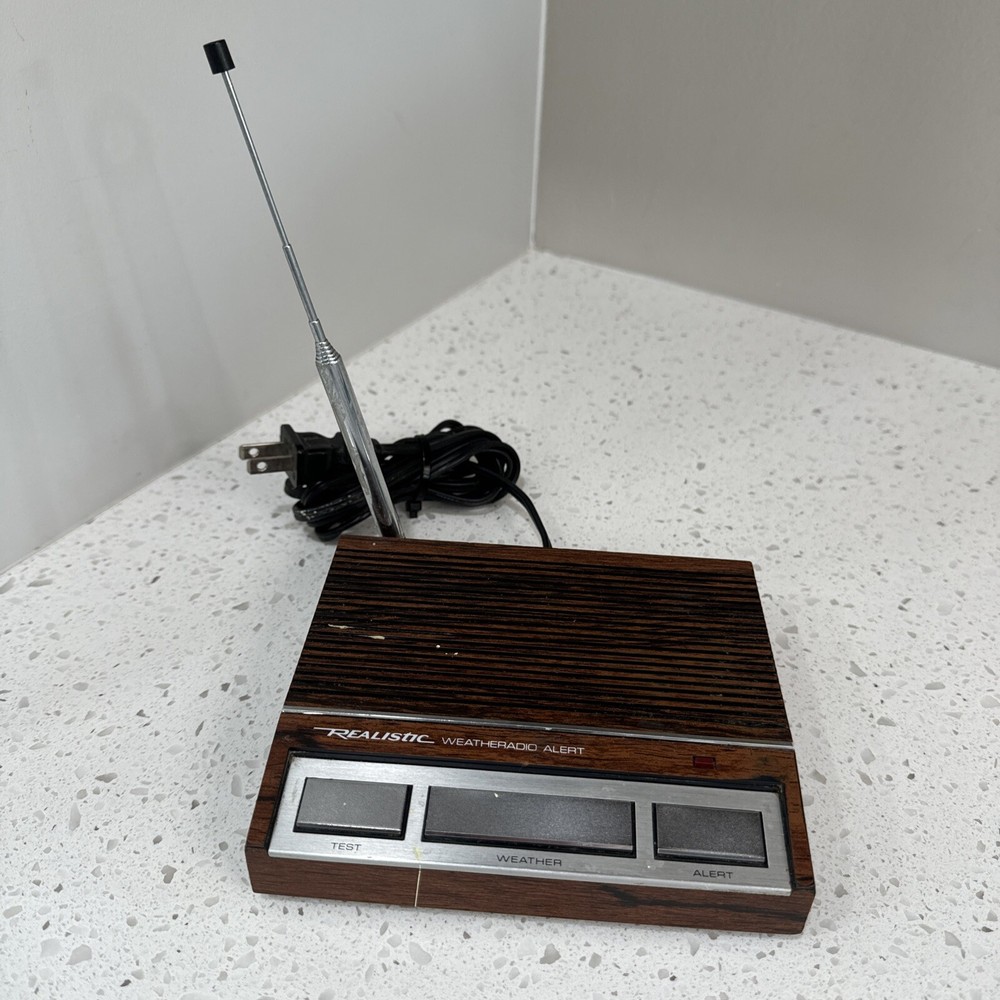 Vintage REALISTIC Weather Radio Alert Model 12-140 Tested Works!