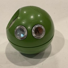 Vintage Panasonic Panapet 70 R-70 AM Ball Radio Green Space Age Japan WORKS