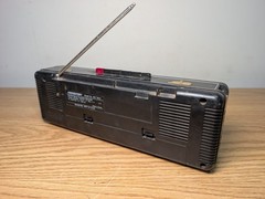 1980s Color Tunes Sound Design BLACK 4617 Radio Cassette Boombox – USED