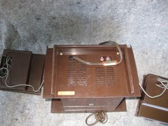 Rare Working Hitachi KS-1220H Stereo Transistor Radio Detachable Speakers Japan