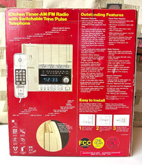 Soundesign Kitchen Timer AM/FM Radio w telephone 7577 vintage – NIB