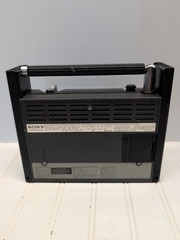 Vintage Sony Solid State Radio TFM-8100W Portable Weather AM FM VHF WB – Tested!