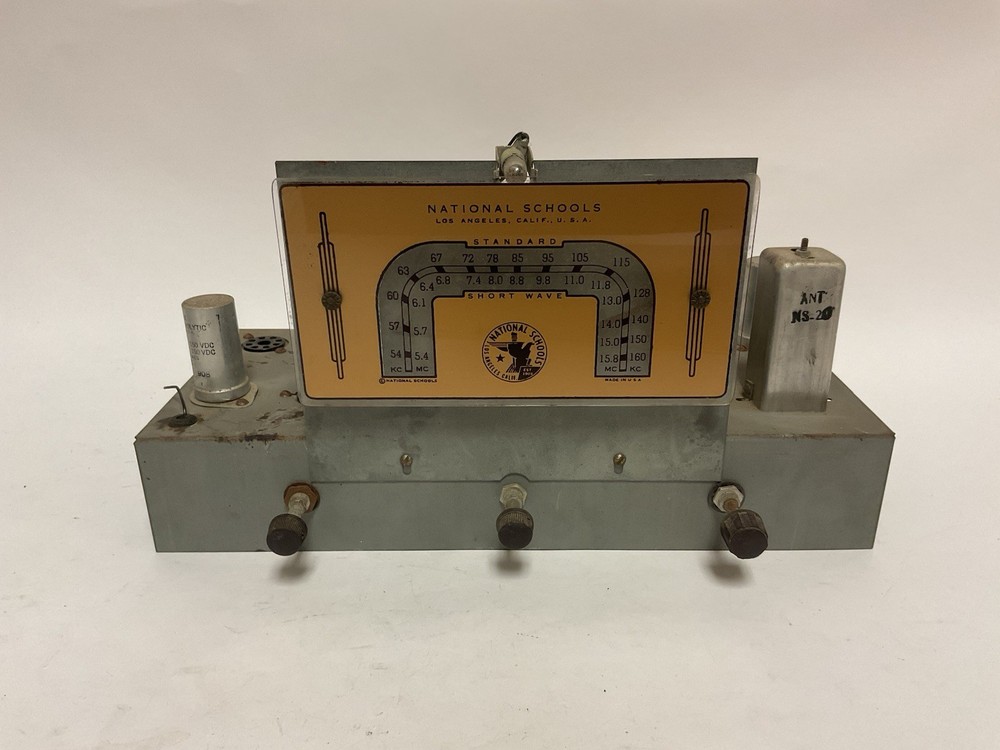 Vintage Radio Kit National Schools Radio AM / Shortwave Radio