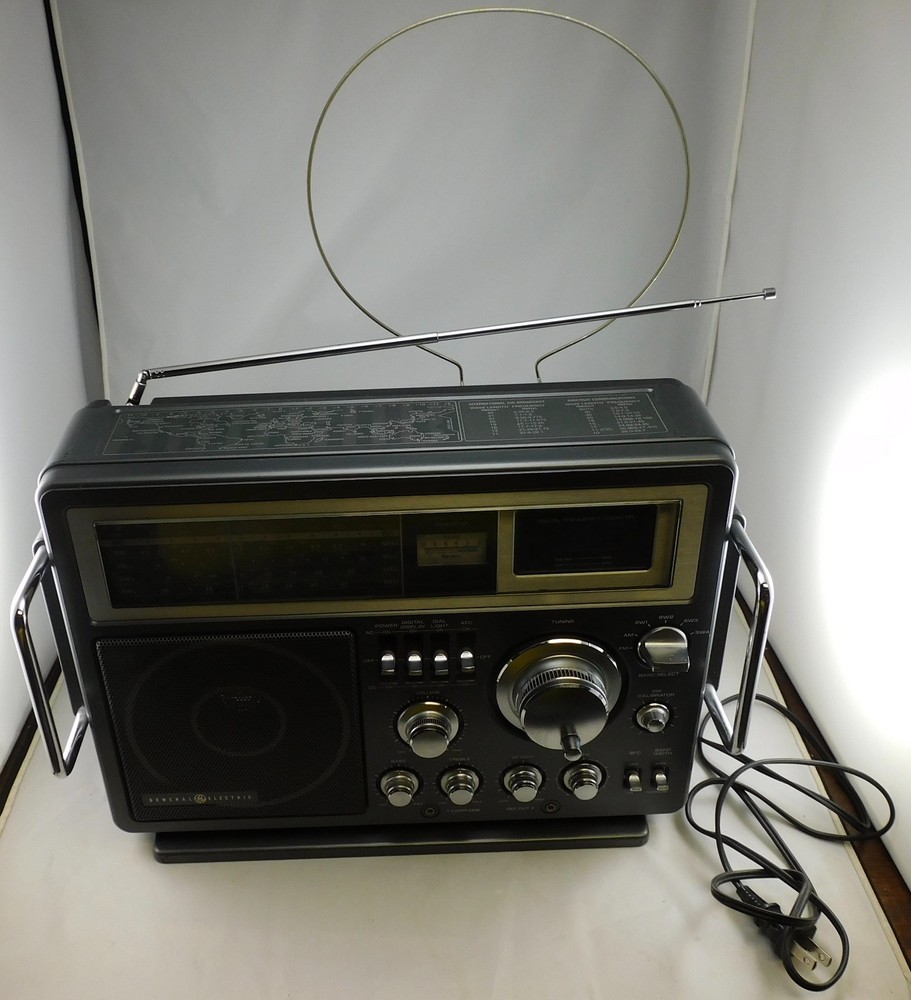 VINTAGE 1984 GE 7-2990 AM-FM-SHORTWAVE RADIO CLEANED TESTED CAREFULLY MAINTAINED