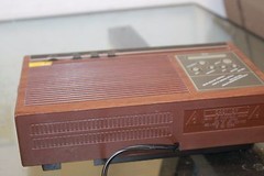 Vtg PANASONIC AM FM 2-Band Fluorescent Clock Radio Model RC-6130
