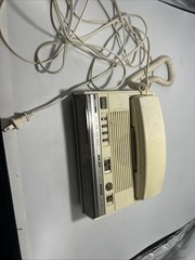 #38.Vintage Retro General Electric AM/FM Radio/Alarm Clock/Phone Model 7-4712WHB