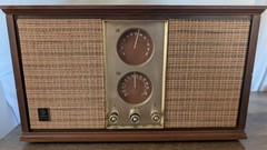 Vtg GE T-270A Dual Speaker, AM/FM Tube Radio, For Parts/Repair- Doesn&rsquo;t Power On