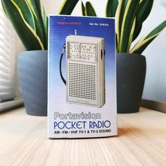 VTG RadioShack Realistic Radio, Model 12-613A 9V AM/FM/TV NEW In Box NOS HTF