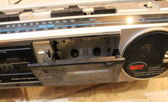 Vintage GE Model 3-6210A AC/Battery Operated Stereo Radio Cassette Recorder