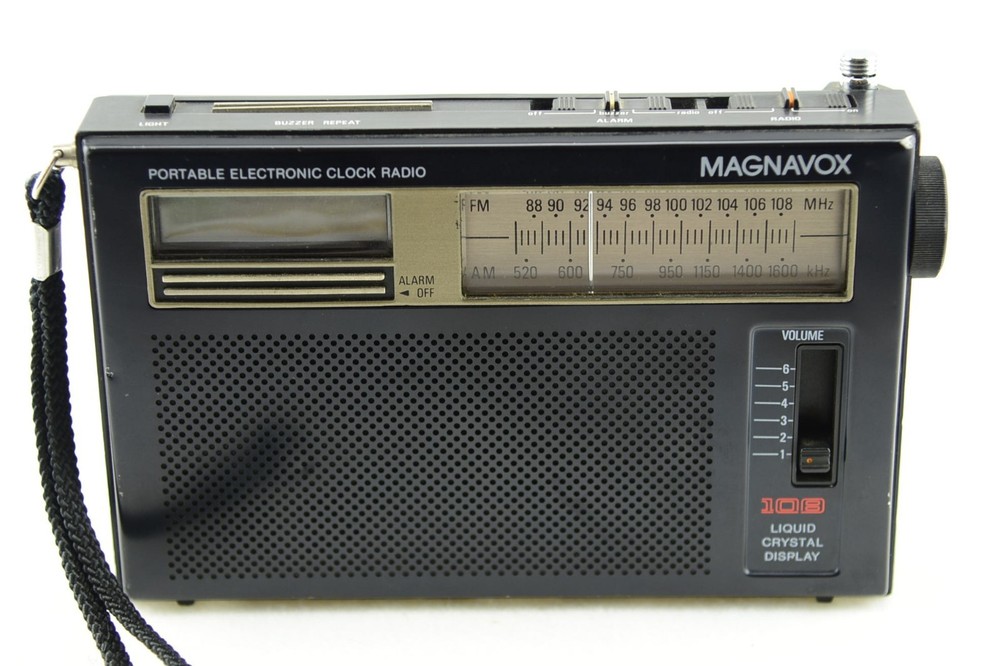 Magnavox Number 108 Portable Electronic Clock FM/ AM Radio Parts Only