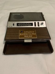 Vintage 1970 Eight Transistor Radio Desk Diplomat by Peerless- Repair/As-Is