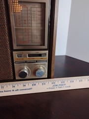 Vintage Wooden SONY AM/FM Table Radio TFM-9450W Tested & Working
